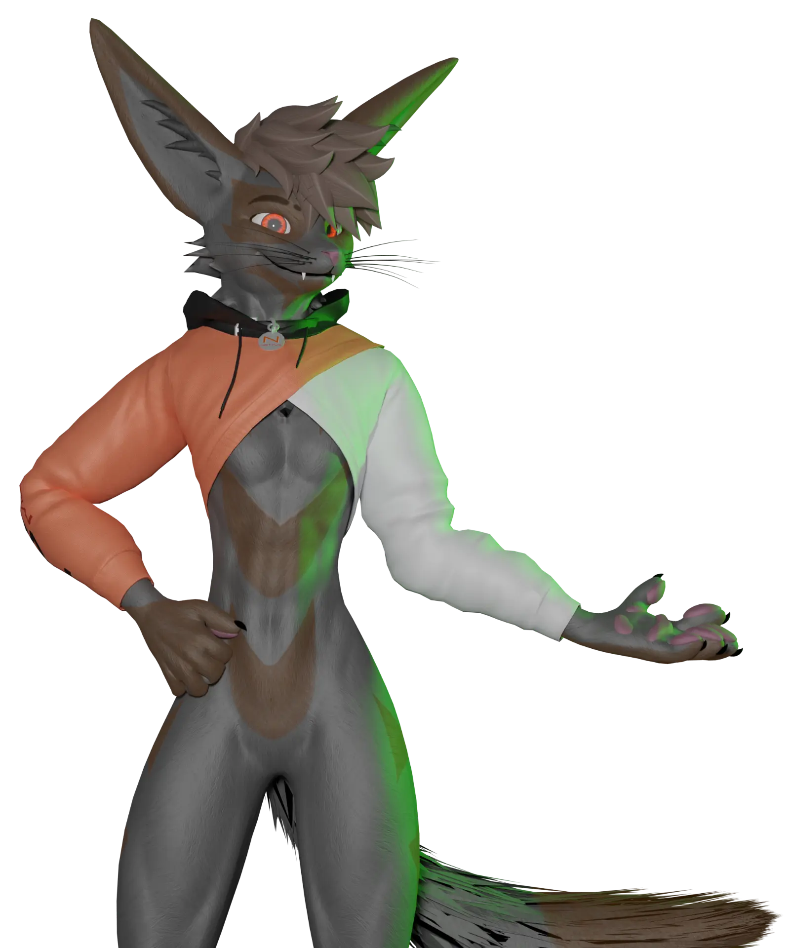 Matty's VRChat furry avatar posing